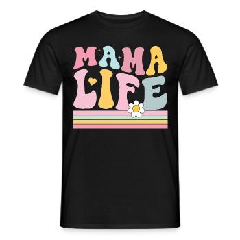 Vie de maman - T-shirt homme - noir - Devant - AI Model Male 178 light (178cm)
