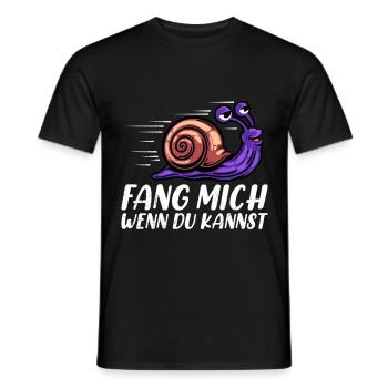 Läufer FANG MICH WENN DU KANNST Laufen Lustiges - Männer T-Shirt - Schwarz - Vorne - AI Model Male 178 light (178cm)