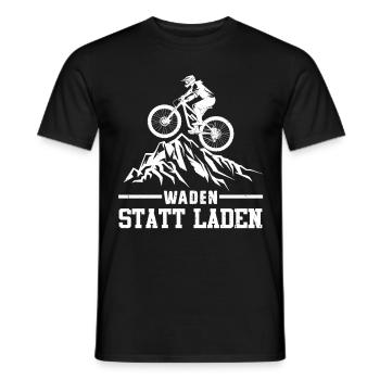 Radeln WADEN STATT LADEN Radfahrer Lustiges - Männer T-Shirt - Schwarz - Vorne - AI Model Male 178 light (178cm)