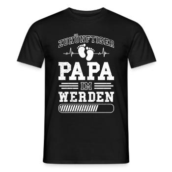 ZUKÜNFTIGER PAPA IM WERDEN Lustiges Bald Papa - Männer T-Shirt - Schwarz - Vorne - AI Model Male 178 light (178cm)