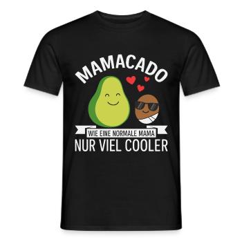 Zukünftige Mutter MAMACADO VIEL COOLER Lustig - Männer T-Shirt - Schwarz - Vorne - AI Model Male 178 light (178cm)