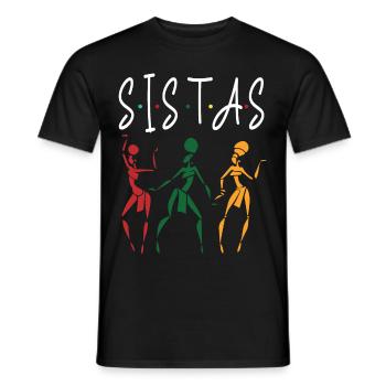 Histoire noire de Sista - T-shirt homme - noir - Devant - AI Model Male 178 light (178cm)