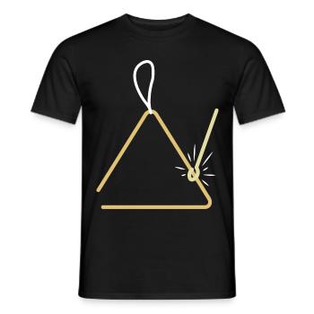 Triangel Joueur - T-shirt homme - noir - Devant - AI Model Male 178 light (178cm)