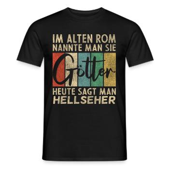 Lustige Hellseher Sprüche - Männer T-Shirt - Schwarz - Vorne - AI Model Male 178 light (178cm)