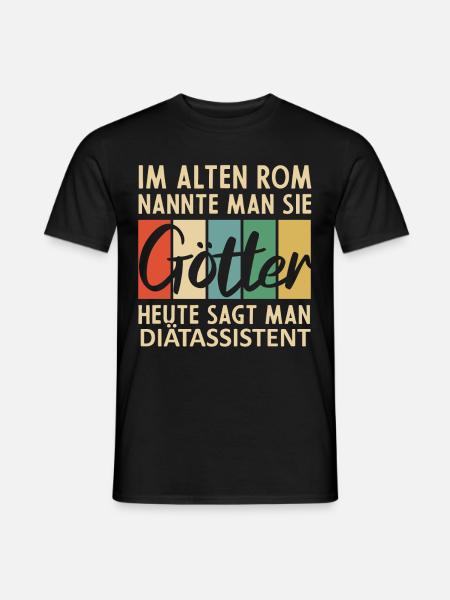 Lustige Diätassistent Sprüche - Männer T-Shirt - Schwarz