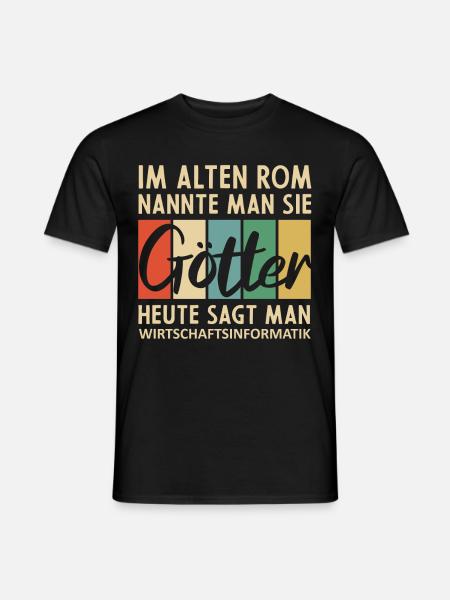 Lustige Wirtschaftsinformatik Sprüche - Männer T-Shirt - Schwarz