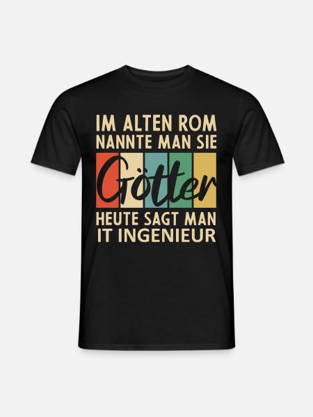 Lustige IT Ingenieur Sprüche - Männer T-Shirt - Schwarz