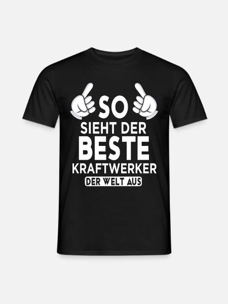 Kraftwerker Spruch - Männer T-Shirt - Schwarz