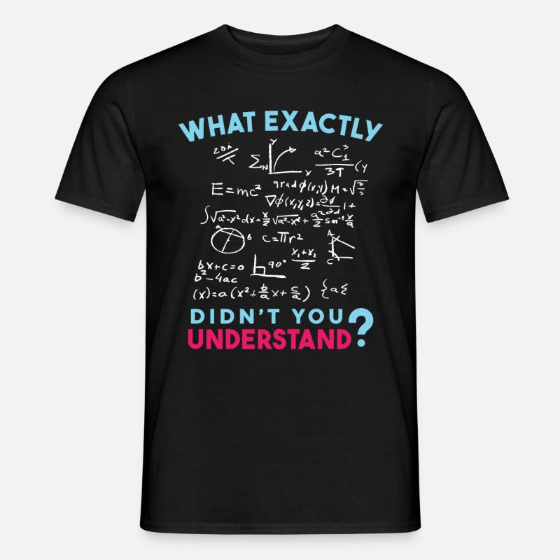 Physik Mathe Formel Scherz - Männer T-Shirt - Schwarz