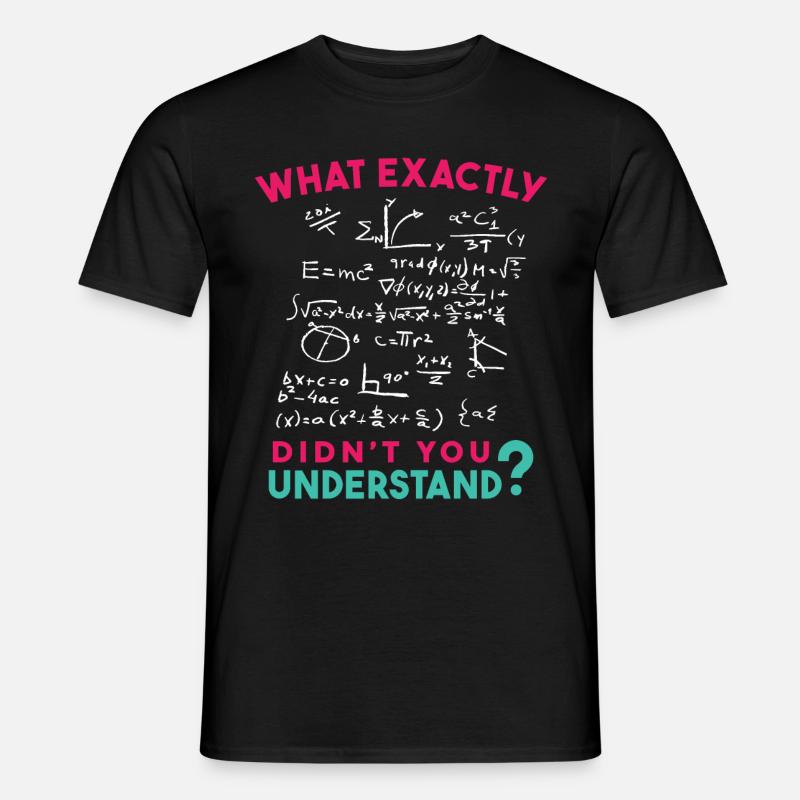 Physics Math Formula Joke - Men's T-Shirt - black