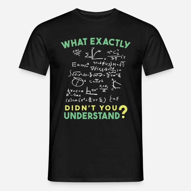 Physik Mathe Formel Scherz - Männer T-Shirt - Schwarz