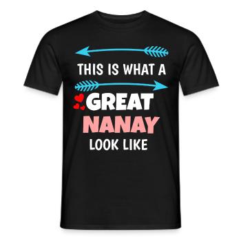 Philippines Filipino Nanay Nana Grandma I Cadeau - T-shirt homme - noir - Devant - AI Model Male 178 light (178cm)