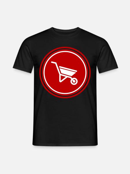 Schubkarre Symbol - Männer T-Shirt - Schwarz
