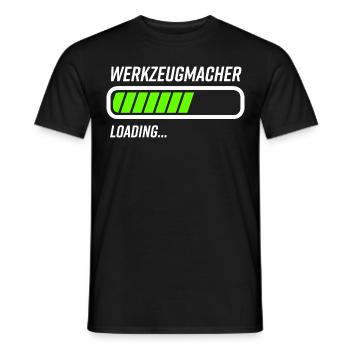 Werkzeugmacher Loading Ladebalken - Männer T-Shirt - Schwarz - Vorne - AI Model Male 178 light (178cm)
