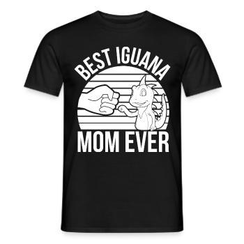 Leguan Liebhaber - Männer T-Shirt - Schwarz - Vorne - AI Model Male 178 light (178cm)