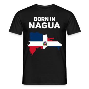 République dominicaine - T-shirt homme - noir - Devant - AI Model Male 178 light (178cm)