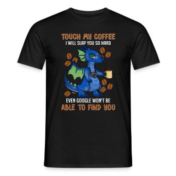 Funny Coffee Sayings - Coffee - Men's T-Shirt - black - Front - AI Model Male 178 light (178cm)