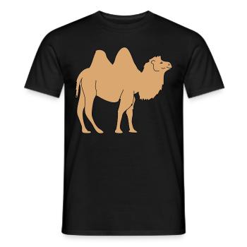 chameau - T-shirt homme - noir - Devant - AI Model Male 178 light (178cm)