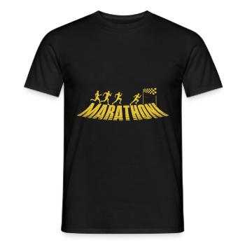 Läufer MARATHONI Laufen Lustiges Marathon - Männer T-Shirt - Schwarz - Vorne - AI Model Male 178 light (178cm)