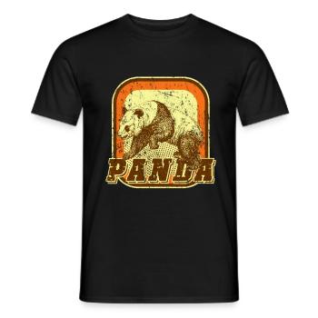 panda - T-shirt homme - noir - Devant - AI Model Male 178 light (178cm)
