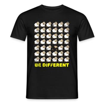 Schwarzes Schaf - Männer T-Shirt - Schwarz - Vorne - AI Model Male 178 light (178cm)
