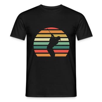Golf - Männer T-Shirt - Schwarz - Vorne - AI Model Male 178 light (178cm)