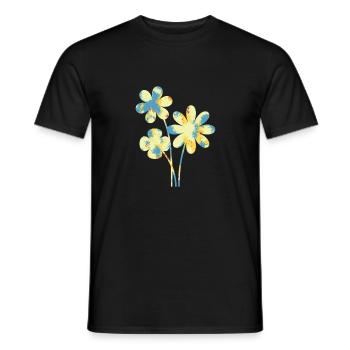 Blume - Männer T-Shirt - Schwarz - Vorne - AI Model Male 178 light (178cm)