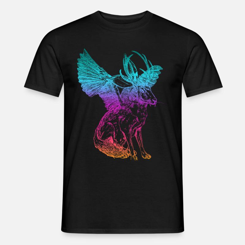 WOLPERTINGER - Männer T-Shirt - Schwarz