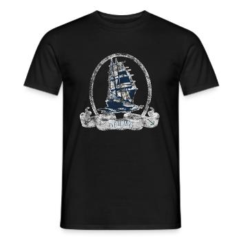 Segelboot - Männer T-Shirt - Schwarz - Vorne - AI Model Male 178 light (178cm)