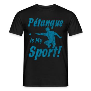 Pétanque is My Sport! - Männer T-Shirt - Schwarz - Vorne - AI Model Male 178 light (178cm)
