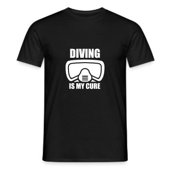 Tiefsee Tauchen Apnoe Tauchen Taucher - Männer T-Shirt - Schwarz - Vorne - AI Model Male 178 light (178cm)