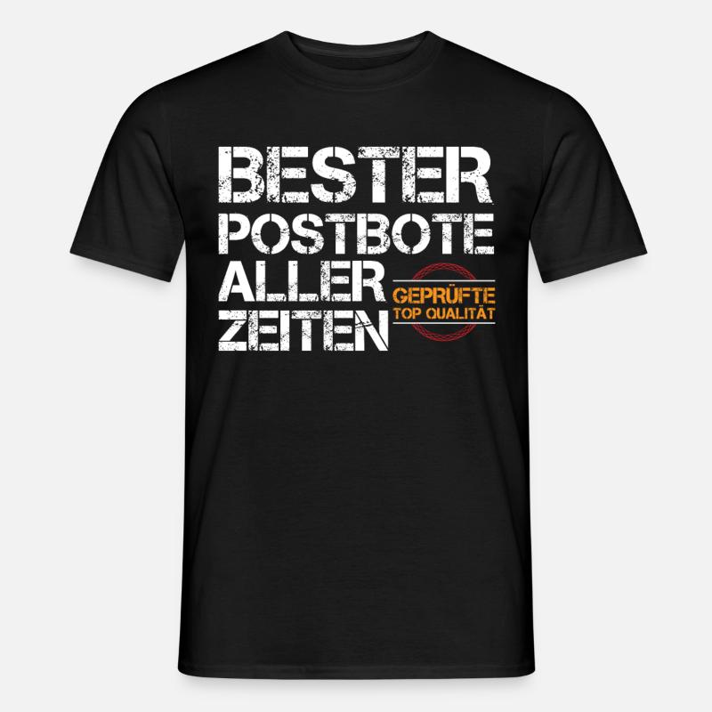 Bester Postbote - Männer T-Shirt - Schwarz