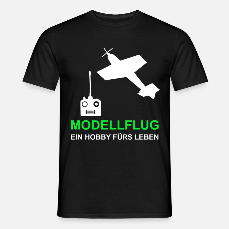 Modellflug Hobby Modellflieger Flieger - Männer T-Shirt - Schwarz