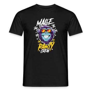 Malle Affe Party Crew - Männer T-Shirt - Schwarz - Vorne - AI Model Male 178 light (178cm)