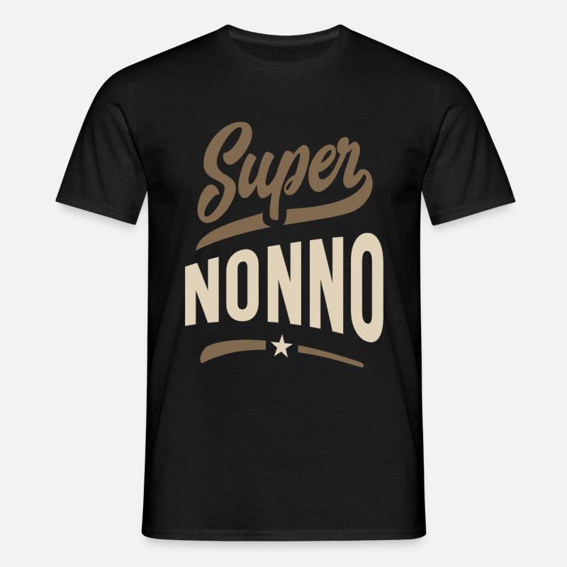 Super Nonno bedstefar gave til herre - T-shirt til herrer - sort