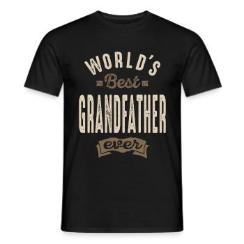 Das beste Großvatergeschenk der Welt für Herren - Männer T-Shirt - Schwarz - Vorne - AI Model Male 178 light (178cm)