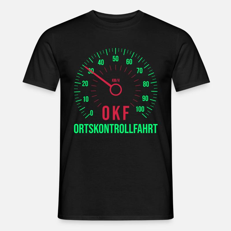 OKF Ortskontrollfahrt Ort kontrollfahrt - Männer T-Shirt - Schwarz