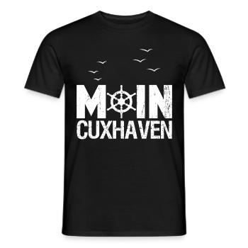 Moin Cuxhaven Nordsee - Männer T-Shirt - Schwarz - Vorne - AI Model Male 178 light (178cm)