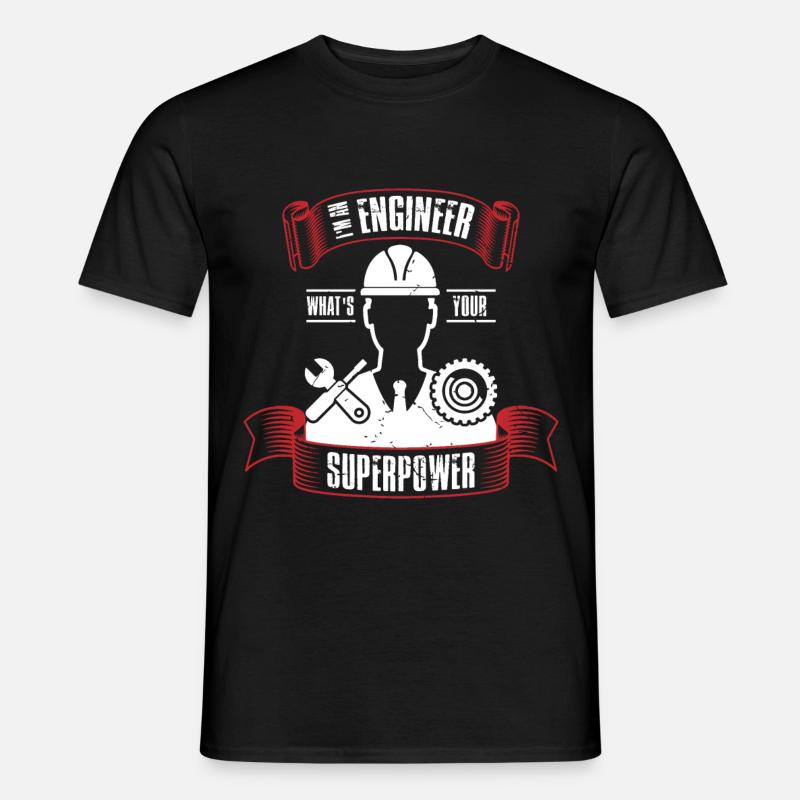 Engineer industrial engineer mechanical engineering - Men's T-Shirt - black