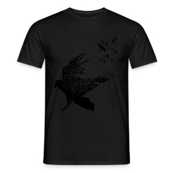 Vikings - Walhalla ravens graphic - Men's T-Shirt - black - Front - AI Model Male 178 light (178cm)