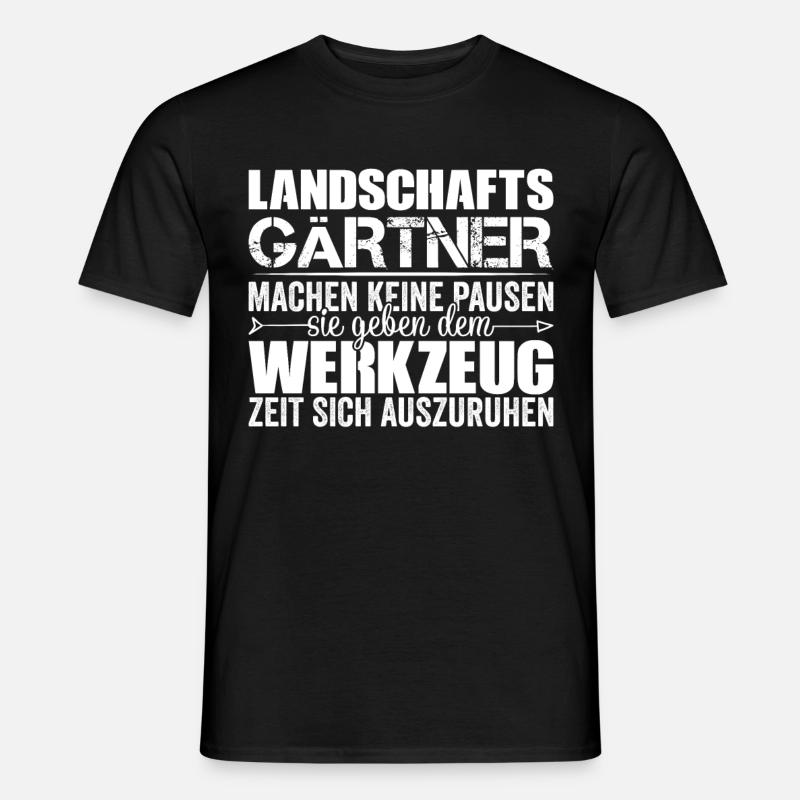 Landschaftsgärtner - Männer T-Shirt - Schwarz