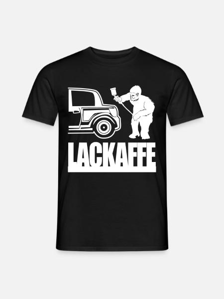 Lackierer Spruch - Lackaffe - Männer T-Shirt - Schwarz