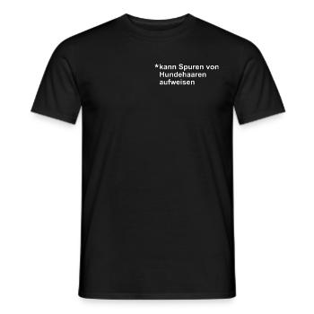 Kann Spuren von Hundehaaren aufweisen - Männer T-Shirt - Schwarz - Vorne - AI Model Male 178 light (178cm)