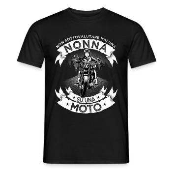 Chemise par Nonna su una moto Donna Nonna - T-shirt homme - noir - Devant - AI Model Male 178 light (178cm)