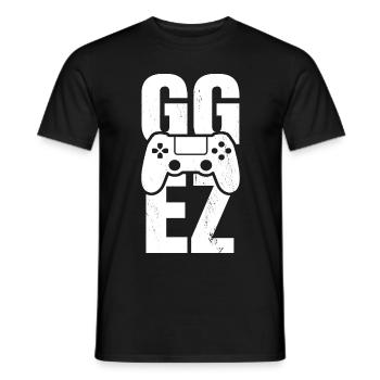 Gamer progamer gg ez noob chemise cadeau de joueur - T-shirt homme - noir - Devant - AI Model Male 178 light (178cm)