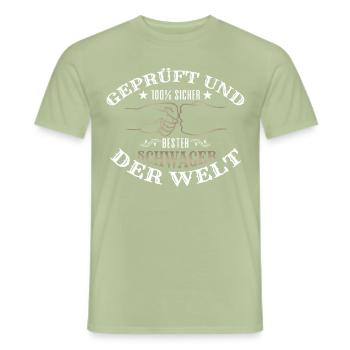 Schwager - Männer T-Shirt - Sage - Vorne - AI Model Male 178 light (178cm)