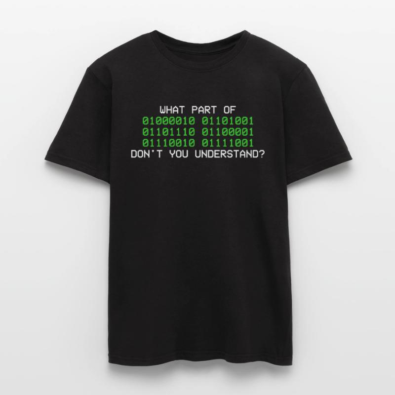 Code binaire programmeur informatique binaire T-shirt homme