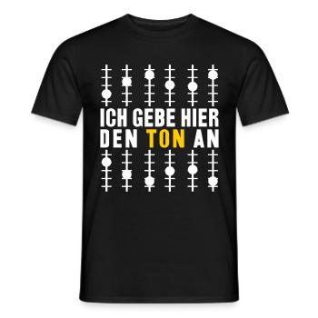 Sound engineer Sound engineering funny saying - Men's T-Shirt - black - Front - AI Model Male 178 light (178cm)