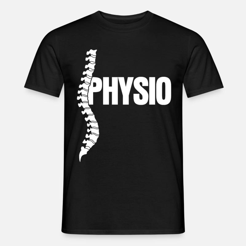 Physio & Physiotherapist - Spine - T-shirt uomo - nero