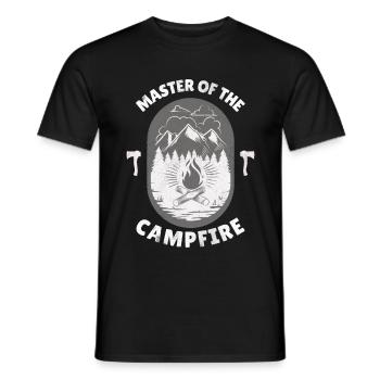 Camping Camper Wohnmobil Geschenk Natur Zelten - Männer T-Shirt - Schwarz - Vorne - AI Model Male 178 light (178cm)